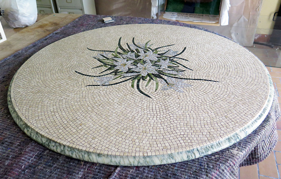 table de mosaique pour jardin