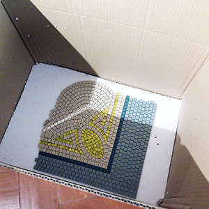 Enseigne en mosaique