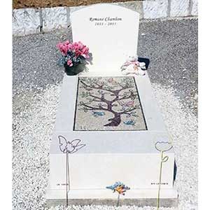 mosaique pour pierre tombale