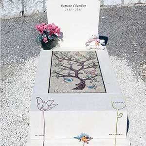 mosaique pour pierre tombale