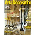 Article sur les décors en mosaique de Rachel sur le magazine Art & Décoration