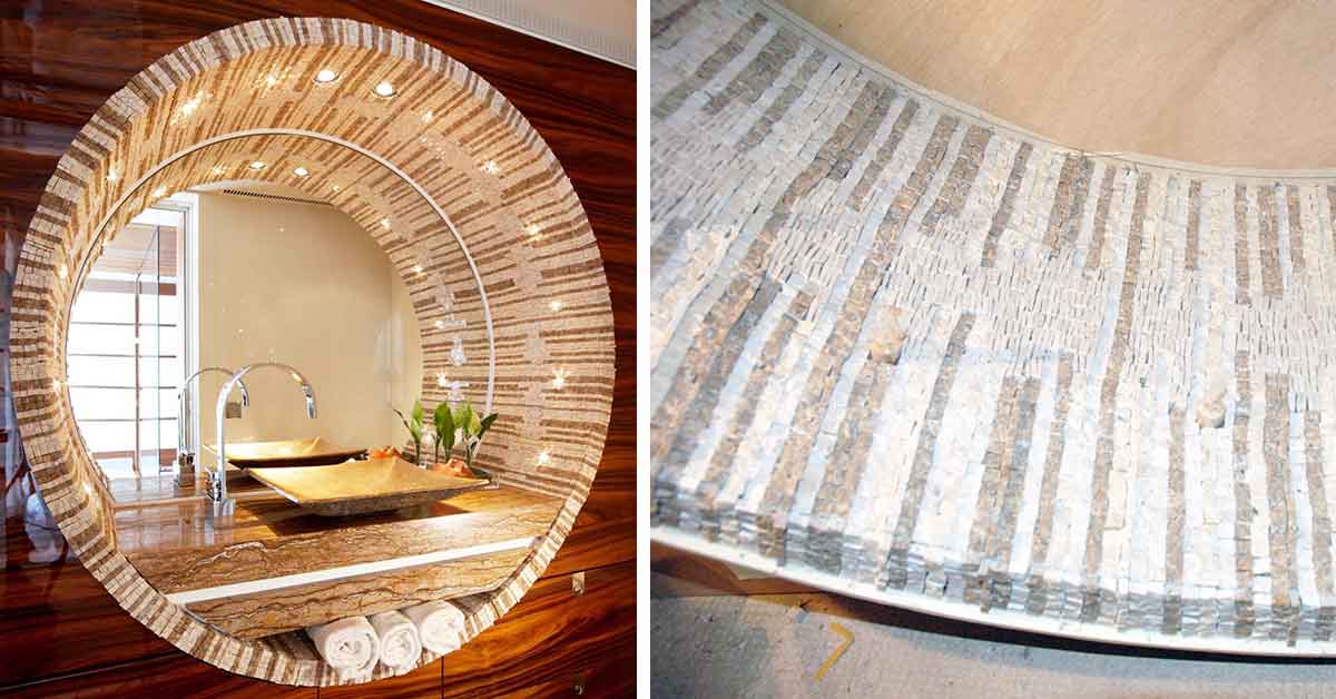 Salle de bain mosaique contemporaine