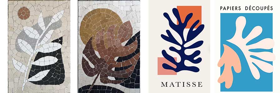 Initiation mosaique de marbre